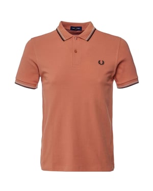 Fred Perry Twin Tipped Rust Polo Shirt