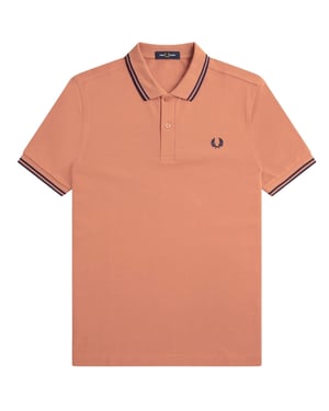 Fred Perry Twin Tipped Light Rust Polo Shirt