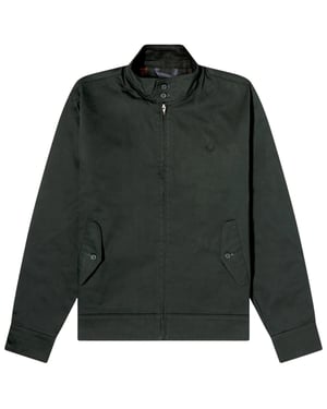 Fred Perry Vaxad Nattgrön Harringtonjacka