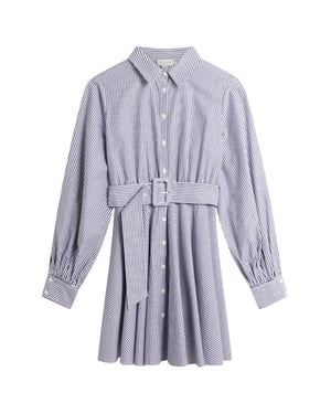 Ted Baker Ibarra Cotton Shirt Navy Mini Dress