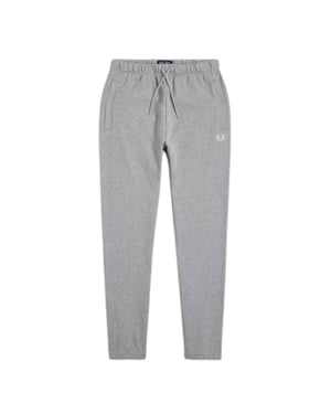 Fred Perry Loopback Grå Mjukisbyxor