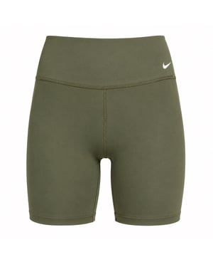 Women's Nike Dri-fit Mid-rise Brief-lined Green Shorts