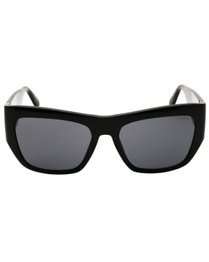 Guess Shiny Black Oversized Sunglasses