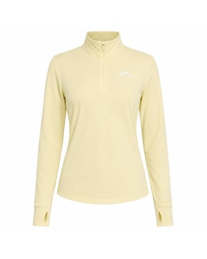 Nike Dri-fit Trail Longsleeve 1/2-zip Yellow Top