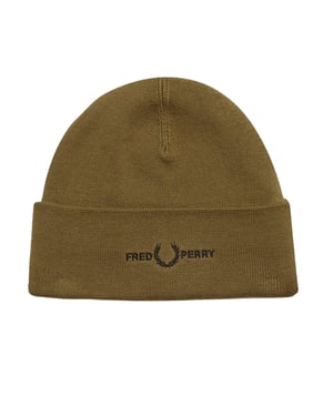 Fred Perry Embroidered Shaded Stone Beanie