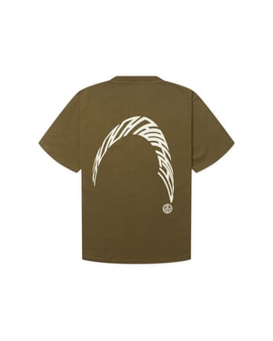 Woodbird baine warp tee 2626-416 dark olive