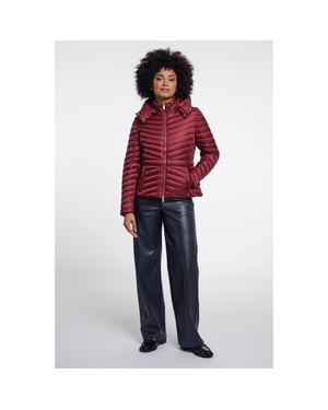 Rino & Pelle light padded fitted jacket uvi 7002611 11110 sangria