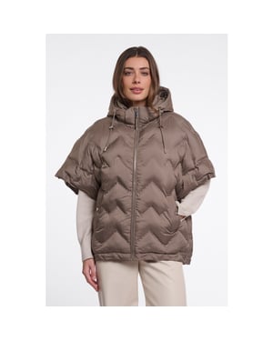 Rino & Pelle cape with detachble hood hilary 7002611 10868 toffee