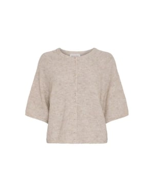 Moss Copenhagen bondie hope 2/4 cardigan 19994 oatmeal melange