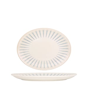 Rinart Serveerschaal sierra porselein 36 cm set van 2