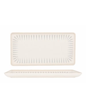 Rinart Serveerschaal sierra porselein 33x17 cm set van 2