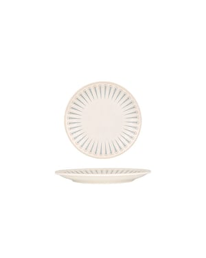Rinart Dessertbord sierra porselein 23 cm set van 6