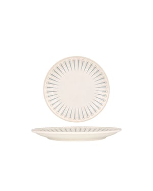 Rinart Dinerbord sierra porselein 25 cm set van 6