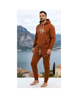 Indigo Denim Denim joggingpak heren rood