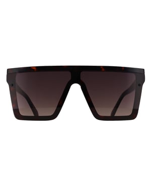 Quay Shield Womens Tortoise Smoke Taupe Gradient Hindsight