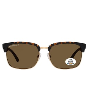 Montana Round Unisex Matte Tortoise Gold Brown Polarized MP192