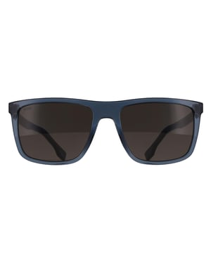 Hugo Boss Rectangle Mens Blue Crystal Grey BOSS 1699/S