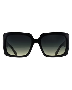 Quay Square Womens Black Smoke Green Gradient Total Vibe