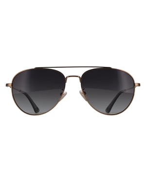 Police Aviator Mens Shiny Grey Gold Smoke Gradient Polarized SPLP20E Origins Lite
