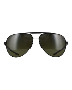Porsche Design Aviator Unisex Black Green Polarized P8935
