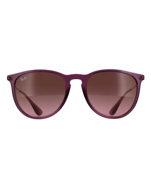 Ray-Ban Round Womens Transparent Violet Pink Brown Gradient RB4171 Erika
