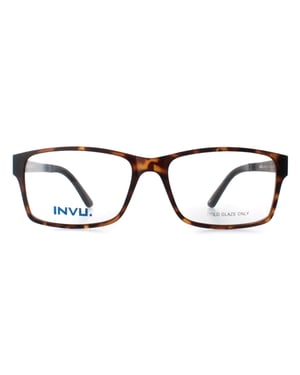 INVU Rectangle Mens Tortoise Matte Demi B4425