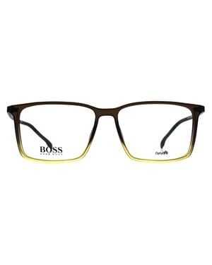 Hugo Boss Rectangle Mens Matte Beige Brown BOSS 1251