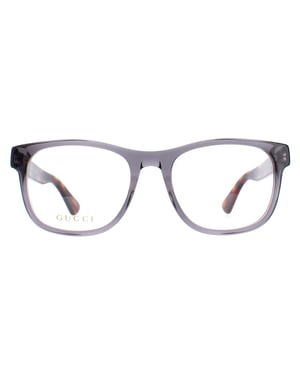 Gucci Round Mens Transparent Grey GG0004ON