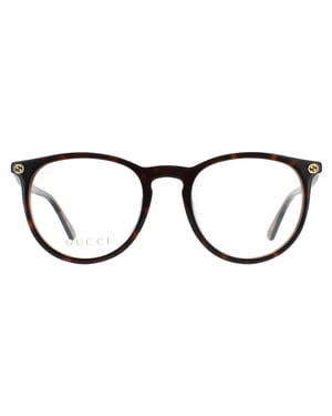 Gucci Round Womens Havana Glasses
