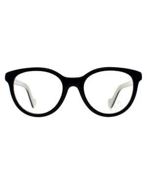 Moncler Round Womens Shiny Black and White ML5043