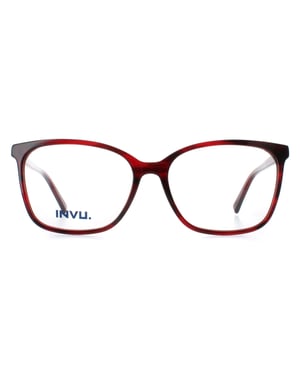 INVU Square Womens Transparent Burgundy B4107