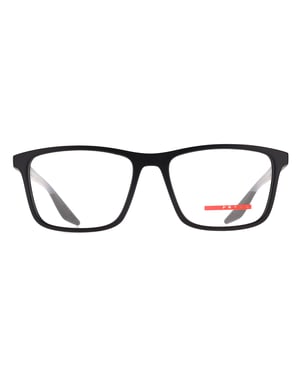 Prada Sport Rectangular Mens Black Rubber PS01QV