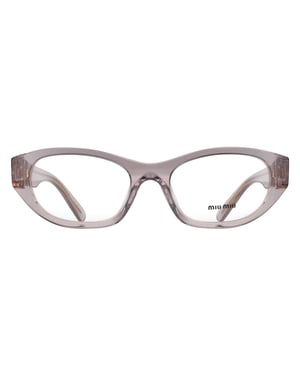 Miu Miu Oval Womens Mauve Transparent MU03WV