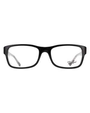 Ray-Ban Square Unisex Black on Transparent RX5268
