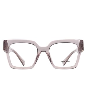 Miu Miu Square Womens Transparent Mauve MU04UV
