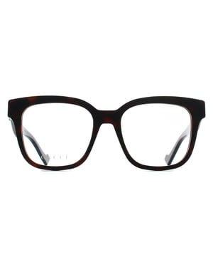 Gucci Square Womens Shiny Dark Brown GG0958O
