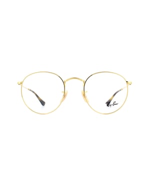 Ray-Ban Round Unisex Arista Gold RX3447V Round Metal