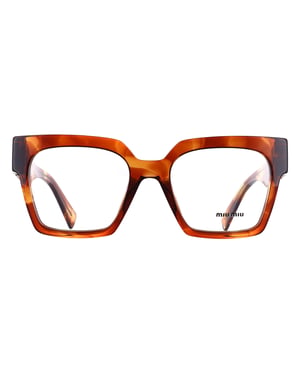 Miu Miu Square Womens Striped Tobacco MU04UV