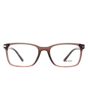 Prada Rectangular Mens Brown Transparent PR14WV