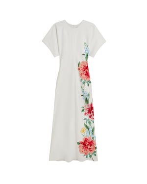 Ted Baker Dodia Column White Maxi Dress