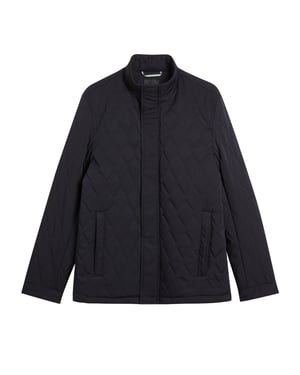 Ted Baker Zampa Quilted Funnel Navy Jacket