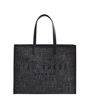 Ted Baker Tweekon Tweed Extra Large Navy Icon Bag