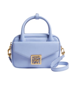 Ted Baker Anibell Tb Detail Mini Leather Light Blue Crossbody Bag