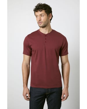 Wine Grandad  Neck T-shirt