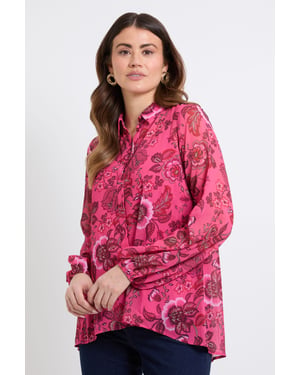 High Low Hem Longline Shirt
