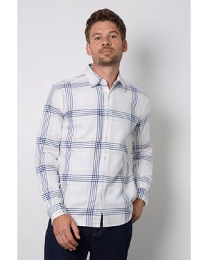 Natural Check Long Sleeve Shirt