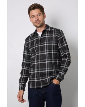 Black Check Long Sleeve Shirt