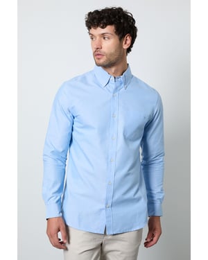 Light Blue Oxford Long Sleeve Shirt