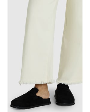 Faux Suede Fur Lined Closed Toe Clogs