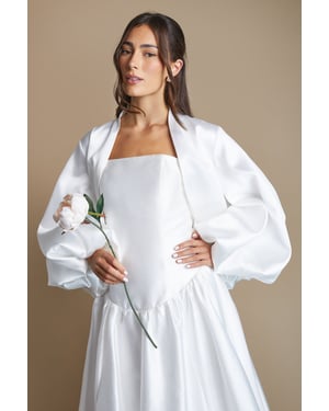 Volume Sleeve Bridal Jacket
